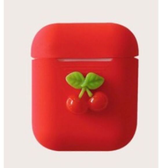 AirPod silicone cases 3 pack bundle flower cherry blue - Picture 1 of 3